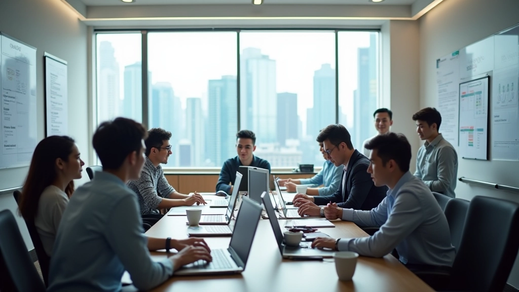 SaaS product team working on milestone roadmap