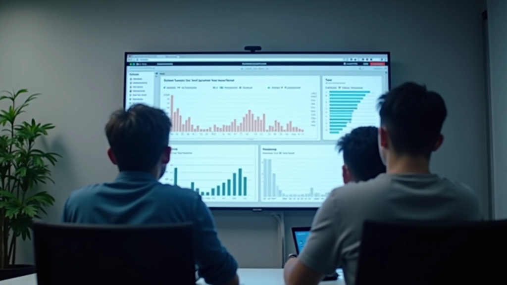 Startup founders reviewing task tracking metrics